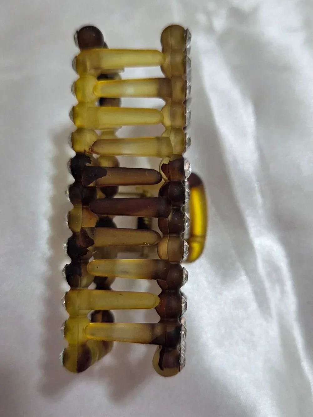 Rhinestone Rectangle Hair Claw Clip